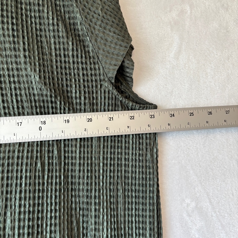 SABINA MUSAYEV Anthropologie Olive Green Sheath Slit Tee Shirt‎ Midi Dress large - Picture 4 of 14